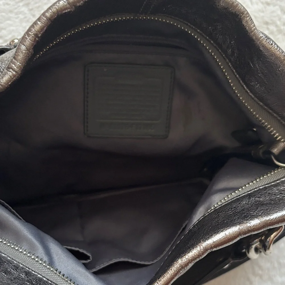 Coach Metallic Silver ShoulderBag - Picture 4 of 15